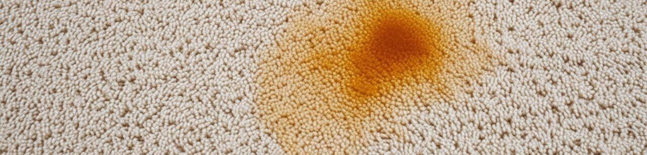 A soda stain on a light colored carpet-1