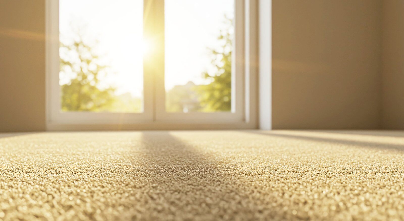 A carpet exposed to the sun.