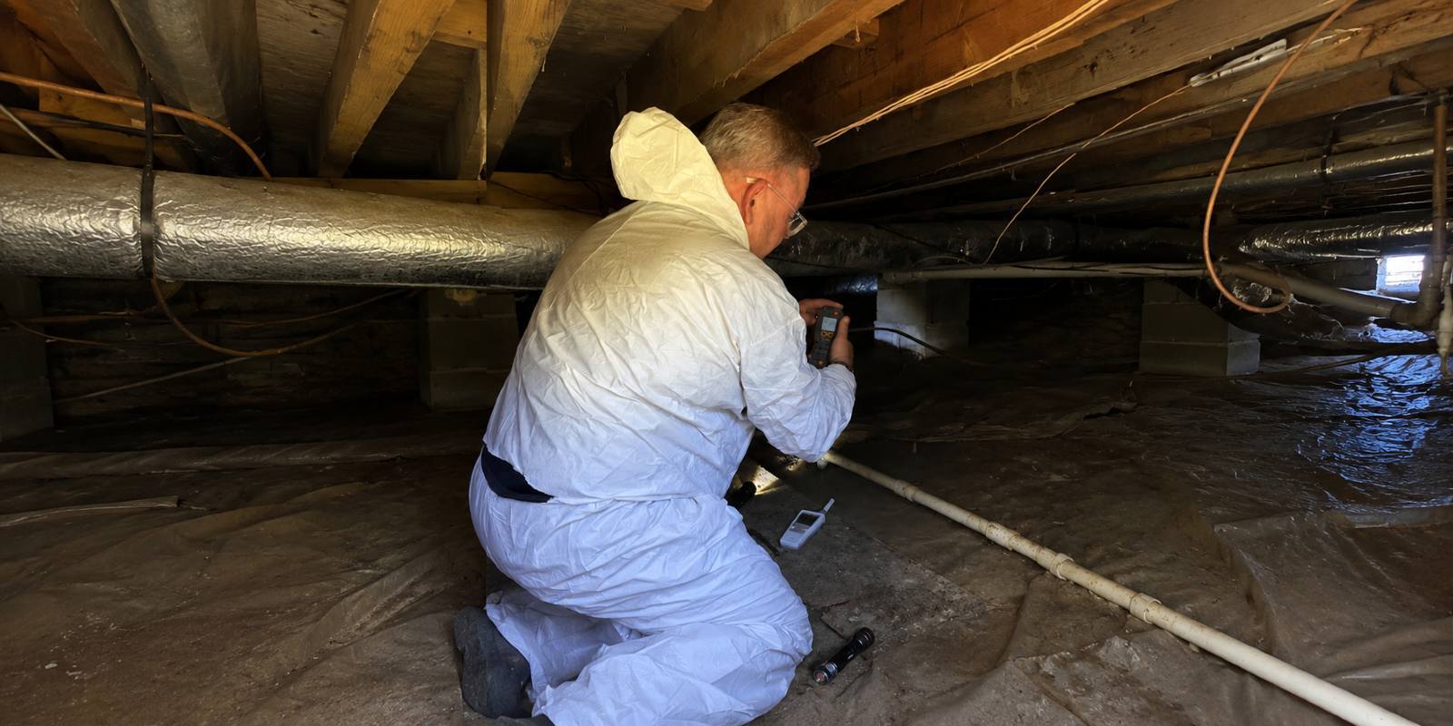 Humid crawlspace
