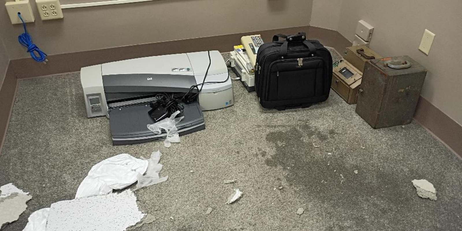 Water loss in a commercial building.