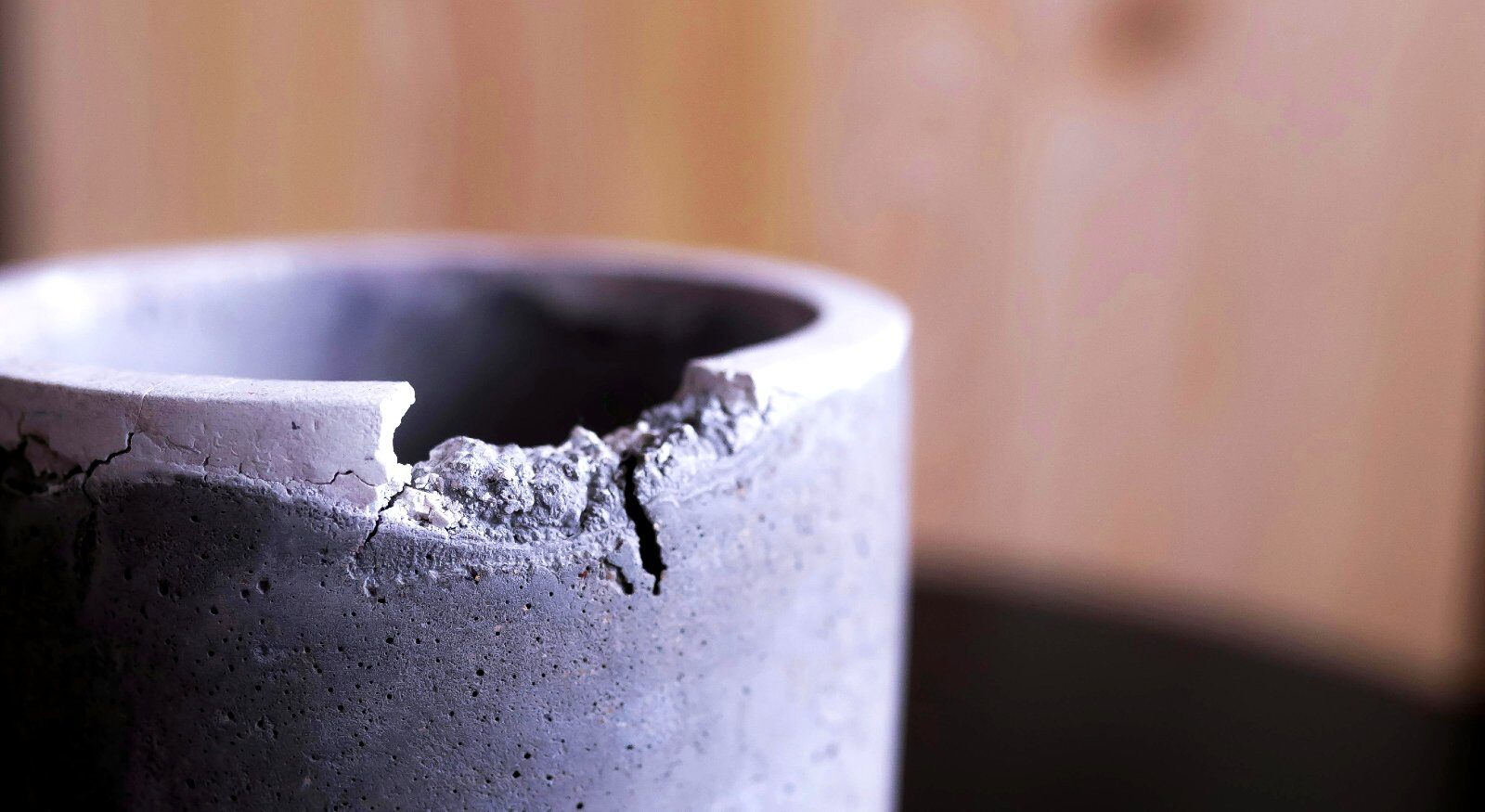 A broken vase.