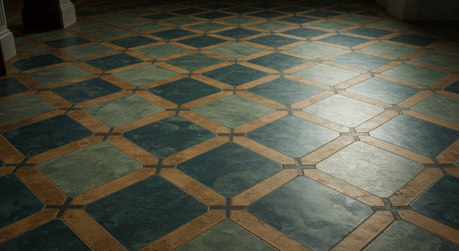 A clean tiled floor